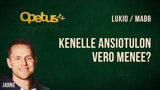 Kenelle ansiotulon vero menee [upl. by Freddy667]