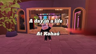 A day in a life at Kohaú Hibachi restaurant Roblox Kohaú roblox [upl. by Mary]