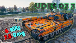 UDES 03 Alt 3  6 Frags 75K Damage Master by player maxdan [upl. by Kunin]