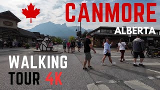 Tranquil Stroll through Canmore Alberta  Silent Walking Tour Summer [upl. by Iamhaj820]