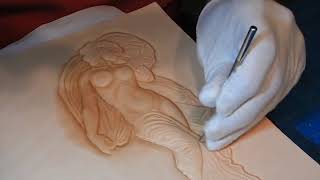 Leather Embossing Technique 3D Рельефное тиснение на коже растительного дубления [upl. by Katrina]