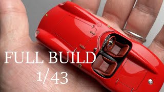 Full Build Ferrari 750 Monza 143 scale model car [upl. by Middlesworth]