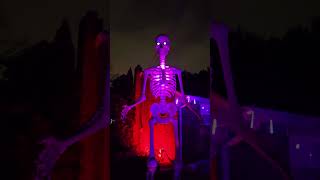 The Famous 12 foot skeleton with chest lights  10132024 [upl. by Ecnal]