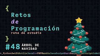 Ruta de estudio programación  48  ÁRBOL DE NAVIDAD [upl. by Decrem]