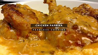 Hungarian Chicken Paprikash  Chicken Paprikash  Paprikash [upl. by Nirahs]