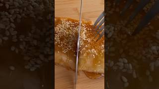 ♨️Greek Feta in Crispy Phyllo  Filo  pastry sheet  with sesame seeds and honey in the air fryer [upl. by Inirt]