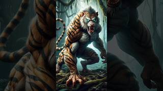 Incredible Animal Fusion Tiger  Baboon 🔥 shorts hybrid animals fusion [upl. by Slosberg]