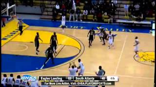 Eagles Landing  Isaiah Dennis tomahawk dunk in 2013 GHSA 4A Semis [upl. by Enenej]