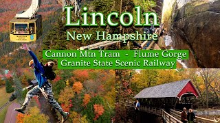 Lincoln NH  Flume Gorge Cannon Mtn Tram Granite Scenic Railway [upl. by Animor483]