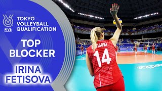 Irina Fetisova  Brilliant Blocker from Russia  Top Scorer  Volleyball Olympic Qualification 2019 [upl. by Sigismund520]