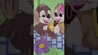 Etamin hayvanlarımdan bir kuple ☺️ crosstitch friendship handmade cats dogs colors [upl. by Alabaster430]