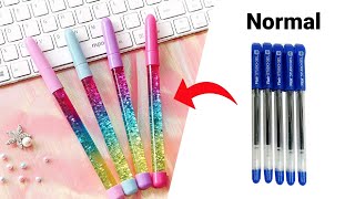 How to make Lava Glitter Lava Pen at homeDIY Glitter PenHomemade Glitter PenHow to makeglitterpen [upl. by Einapets864]