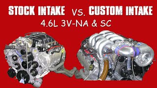 HOW TO DIY INTAKE MANIFOLD WILL IT WORK IS IT BETTER THAN STOCK CUSTOM 46L 3V FORD [upl. by Gaul754]