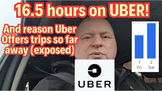 165 hours working Uber with reason why uber offers trips to drivers so far away from them [upl. by Eendyc29]