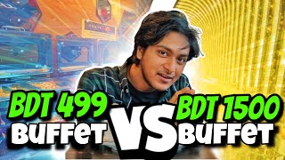 499 tk vs 1500 tk Buffet in Dhanmondi  vlog 39  Ratul Sinha [upl. by Ahsats259]