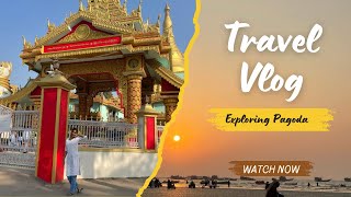 Exploring The Global Vipassana Pagoda  Gorai Beach And Pretty Sunset  viral [upl. by Meeker]