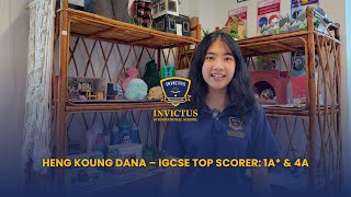 Heng Koung Dana  Year 12 Top Student at Invictus [upl. by Aikcir]