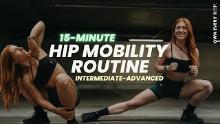 15 Min Hip Mobility Flow  IntermediateAdvanced  Ankle Mobility  No Equipment [upl. by Ecnerret]