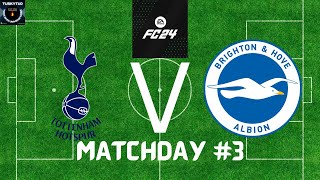 EA FC24 Drafted Premier League Week 3 Tottenham Vs Brighton [upl. by Sarat]