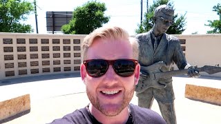 BUDDY HOLLY HomeGraveStatue  Lubbock TX [upl. by Enomas]