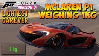 Forza Horizon 3  Mclaren P1 That Weighs 1KG  Lightest Car Ever Dev Build [upl. by Eohce]