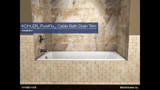 Installation  PureFlo Cable Bath Drain Trim [upl. by Christenson]