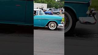 1955 Chevrolet Bel Air Classic Car Drive By Woodward Dream Cruise 2024 [upl. by Cimbura]