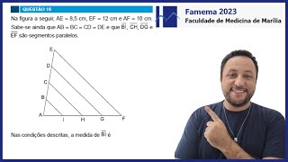 VESTIBULAR FAMEMA 2023  QUESTÃO 19  MATEMÁTICA [upl. by Risan829]