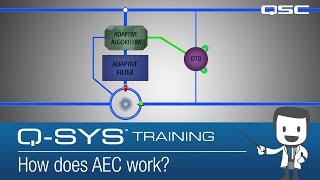 QSYS Teleconference  Part B How does AEC work [upl. by Llesram]