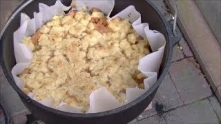 BirnenCrumble aus dem Dutch Oven Dopf [upl. by Hunfredo59]