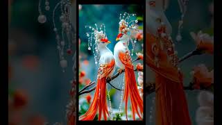 world beautifulpairof peacocksLove birdsbirds love nature Thevideotrendingkiutbirdsvideo [upl. by Elokin]