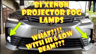 BiXenon Projector Fog Lamps  Toyota Corolla Altis 16 G 2017 [upl. by Honey]