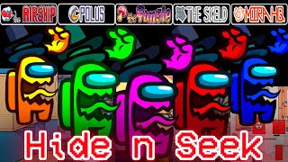 NEW AMONG US HIDE N SEEK  SEEKER GAMEPLAY ALL MAPS FUNGLE [upl. by Firahs]