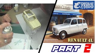 EP  2►RENAULT 4L  EBBRO ◄ Maquette voiture 124 [upl. by Nedlog]