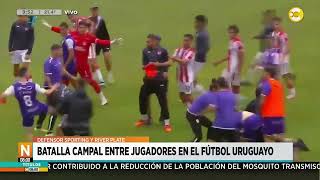 Batalla campal entre jugadores en el fútbol uruguayo entre Sporting y River │N800│ 150424 [upl. by Okika]