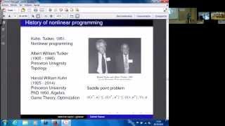 Lecture 28  Optimality Conditions and Algorithms in Nonlinear Optimization [upl. by Rodman]