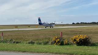 Windy Takeoff From Lands End Airport [upl. by Esom]