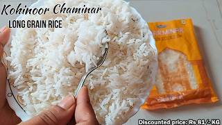 Kohinoor Charminar Long Grain Rice Review in Hindi  Kohinoor Long Grain Rice Review amp Recipe [upl. by Kerns697]