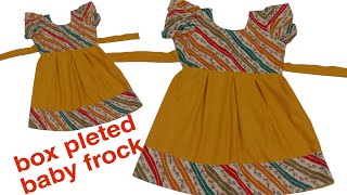 Box Pleated Baby frock cutting and stitching  Baby frock cutting and stitching [upl. by Arnulfo]