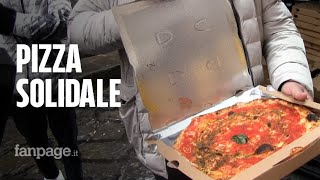 Pizza solidale nel centro di Napoli quotE un gesto di gioia per chi è in difficoltàquot [upl. by Dis298]