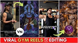 INSTAGRAM Viral GYM Reels Editing Video  INSTAGRAM Viral reels editing tutorial [upl. by Berty]