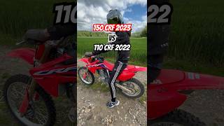 150 CRF VS 110 CRF Pure SOUND honda 150crf crf 110crf motocross [upl. by Yetah481]