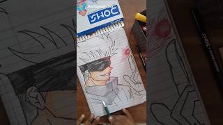 Gojo drawinghow to draw gojojjkshortsshortsfeedanimeviralvideo [upl. by O'Callaghan]