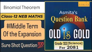 🟠Binomial Theorem  Class12  Maths Important Question 1 [upl. by Squire509]