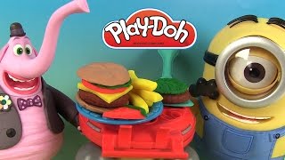 Pâte à modeler Play Doh Burger Party Créations Burger Barbecue Grill [upl. by Ainoz]