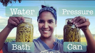 Canning green beans Both methods [upl. by Battat]