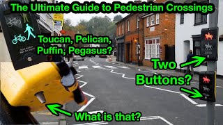 The Ultimate Guide to UK Pedestrian Crossings  Toucan Puffin Pelican Zebra Equestrian crossings [upl. by Valsimot678]