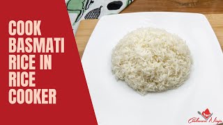 How to Cook Basmati Rice in Rice Cooker  Cooking Fluffy Basmati Rice [upl. by Pompea494]