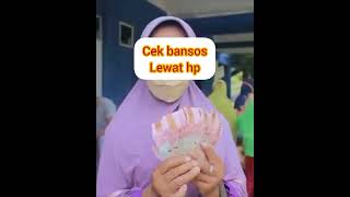 cara cek bansos lewat hp [upl. by Iuq]