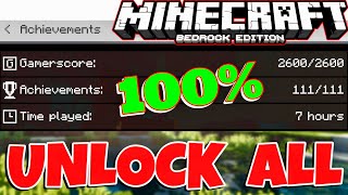 Minecraft PE 1161 ACHIEVEMENT HACK Unlock All Achievements Fast GET NEW EMOTES [upl. by Ajim]